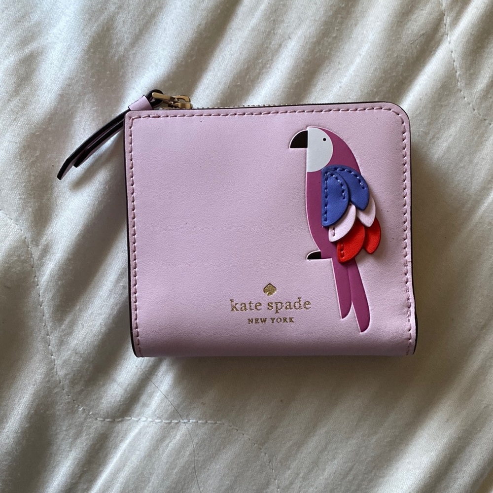 Kate spade parrot wallet